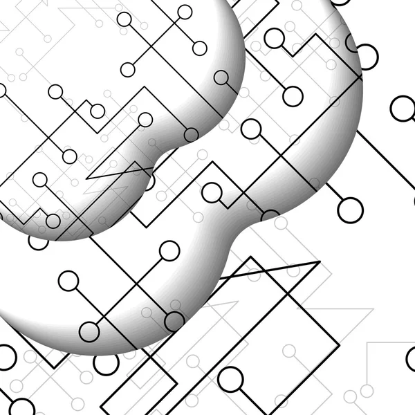 回路基板の図 — ストックベクタ