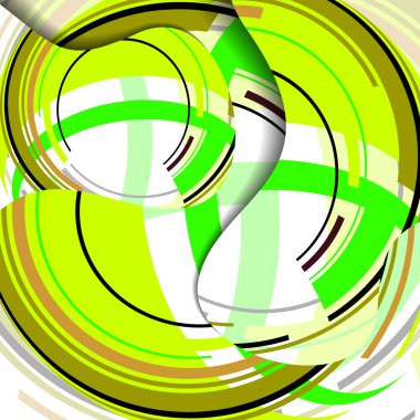 soyut renkli resimde