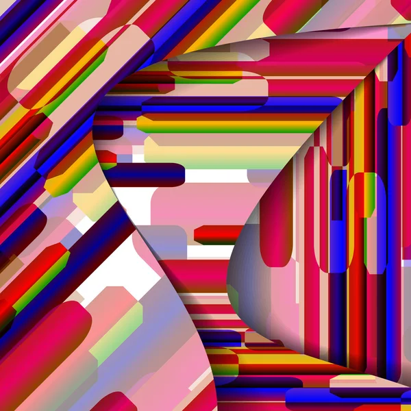 Abstrakt färgrik illustration — Stock vektor