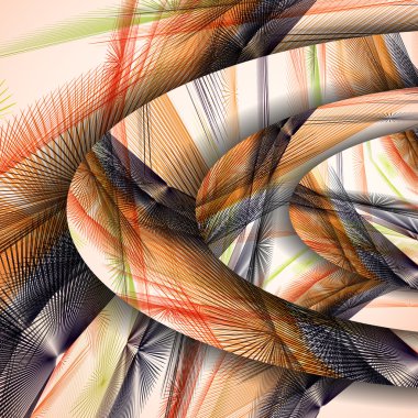 soyut hatları desenini