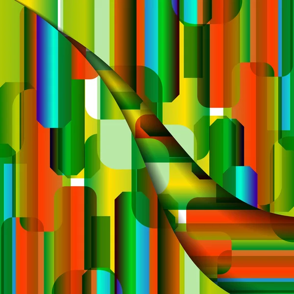Abstrakte geometrische Formdarstellung — Stockvektor