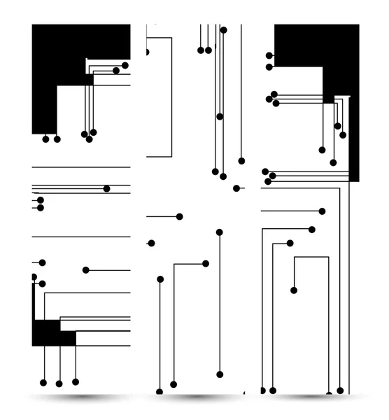 Leiterplattenbanner für Ihr Design — Stockvektor