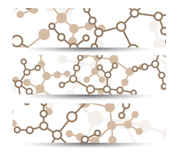 あなたの設計のための dna バナー — ストックベクタ