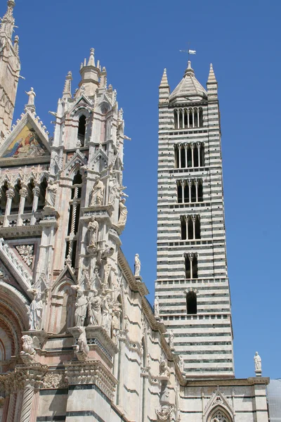 Bell tower of the Cathedral of Siena — Stock Photo, Image