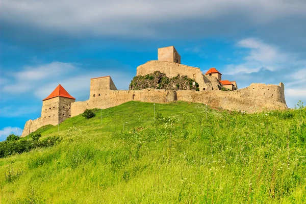 Rupea twierdza, fortyfikacje na wzgórzu, brasov, Siedmiogród, Rumunia, Europa — Zdjęcie stockowe
