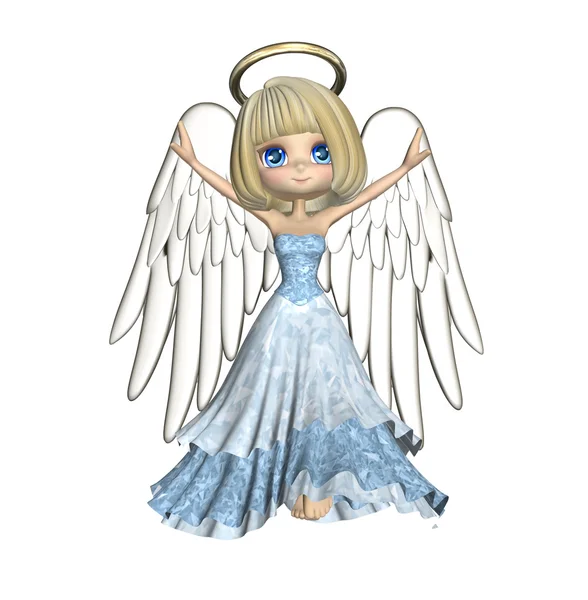 Roztomilý anděl kreslený — Stock fotografie