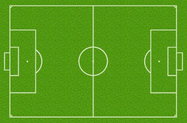 Futbol alanı, yeşil çimen