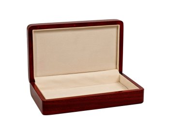 opened wooden case isolated clipart