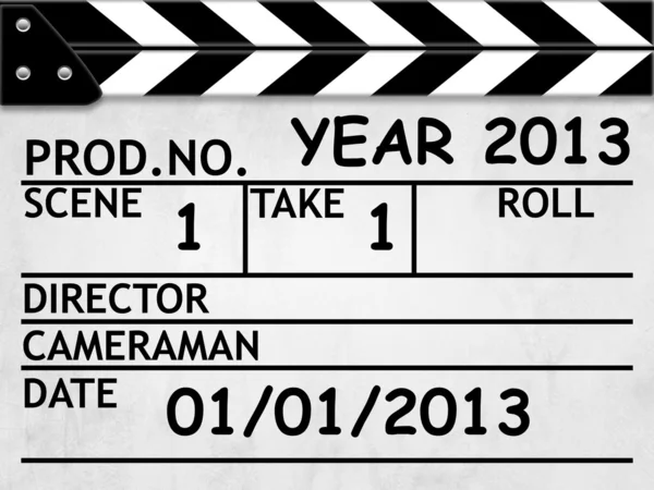 Calendário de capa 2013, Clapper board ou estilo ardósia — Fotografia de Stock