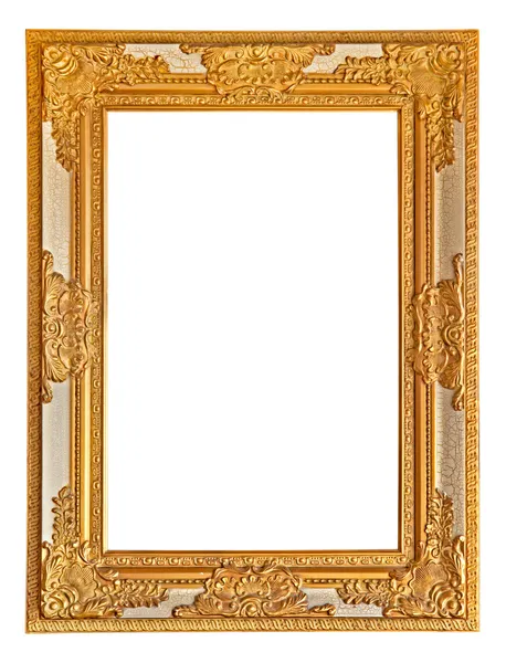 Antieke fotoframe op de witte achtergrond — Stockfoto