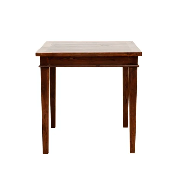 Wooden chair and table isolated on white background — Stock Image Wooden chair and table isolated on white background Stock Picture
