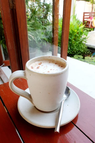 카푸치노 커피 컵 — 스톡 사진