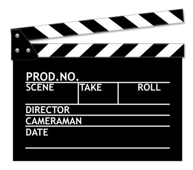 Beyaz arkaplanda Alkış Tahtası.