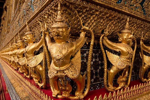 Thajské architektury, wat phra kaew., bangkok, Thajsko — Stock fotografie