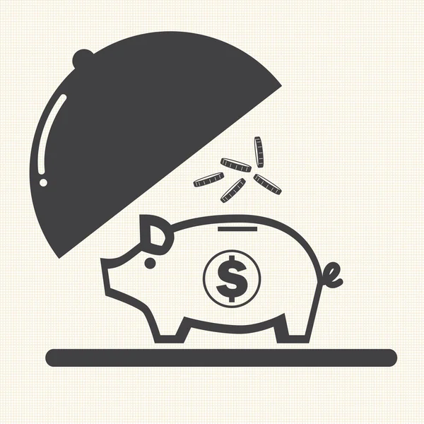 Piggy bank. — Stock Vector