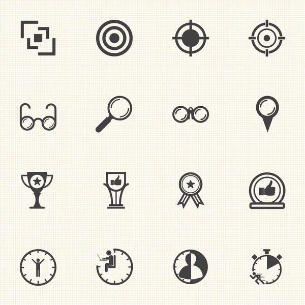 Business mensen icons set. — Stockvector