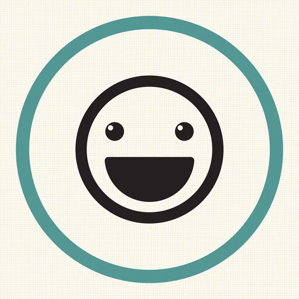 Icône de sourire vectoriel — Image vectorielle