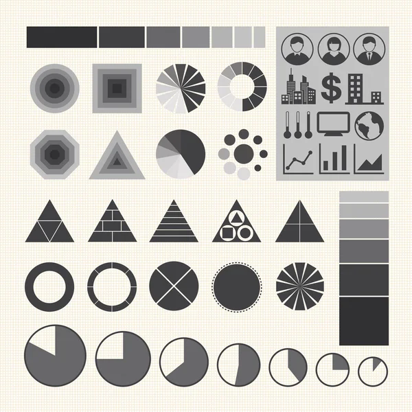 Pictogrammen bedrijfs, element van infographics. — Stockvector