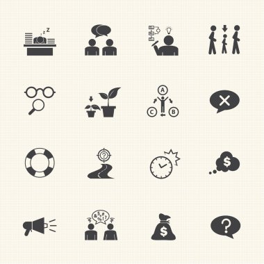 iş Icon set, kişilik özellikleri
