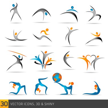 Fitness elemanları ve logolar