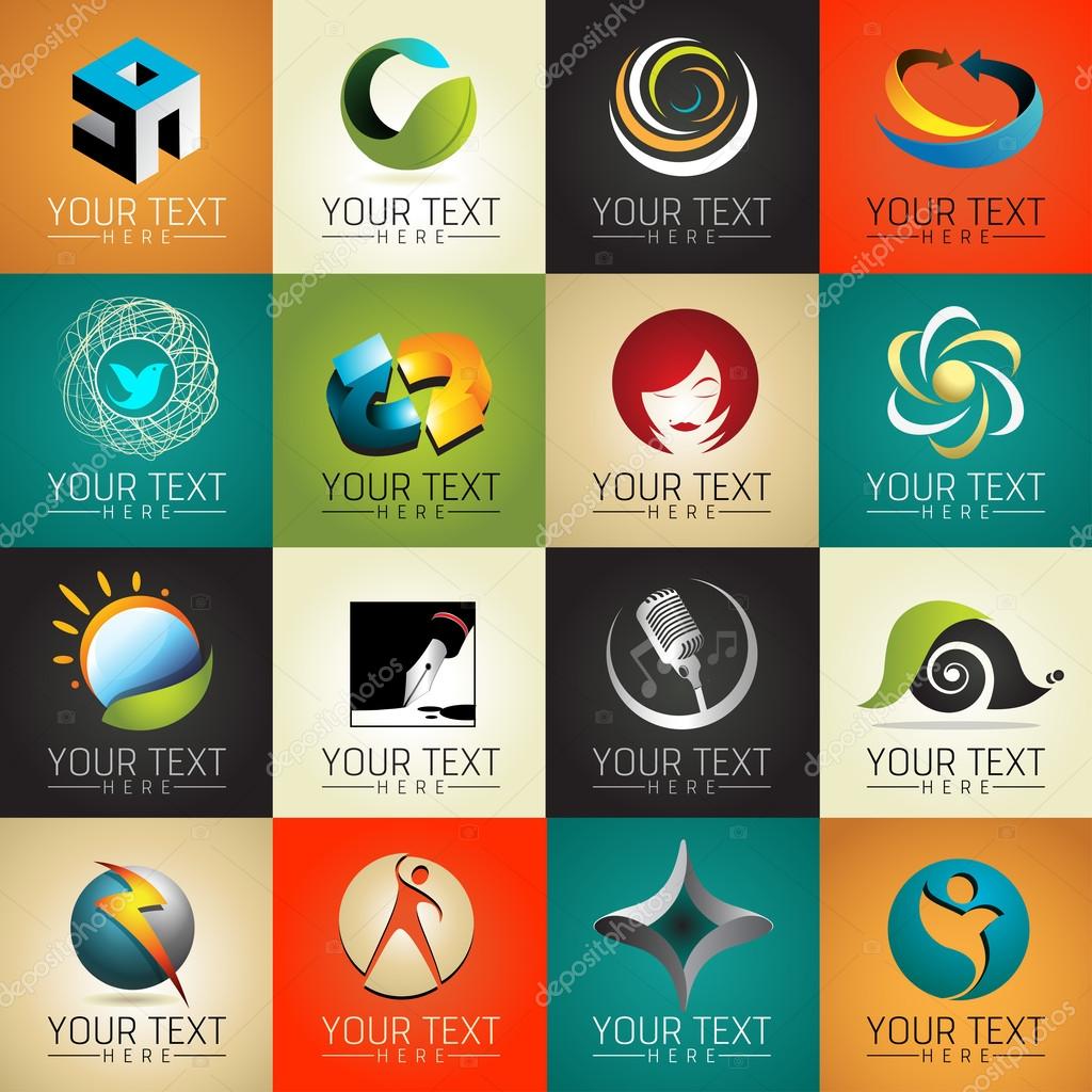 Icons set of modern vector elements