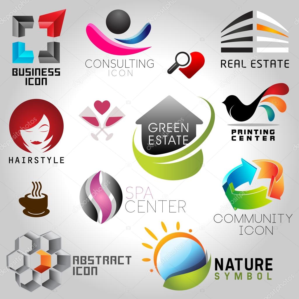 Icons set of modern vector elements