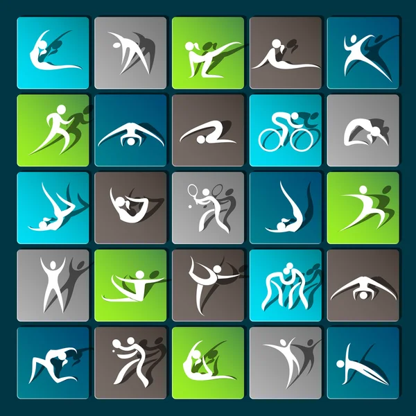 Elementos Fitness — Vector de stock