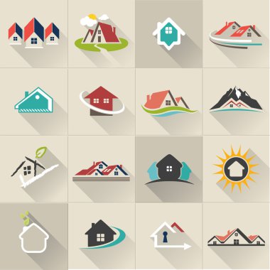 Emlak web Icons set