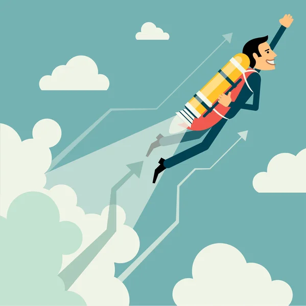 işadamı büyüme ve kavram başlatma