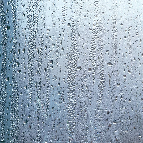 Kapky Deště Okně Deštivých Dnech Abstraktní Pozadí — Stock fotografie