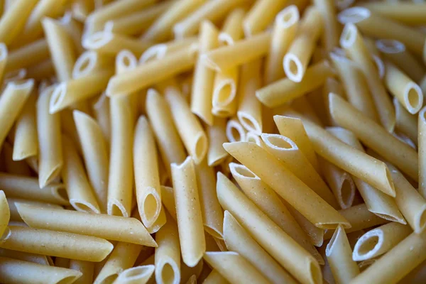 Ungekochte Makkaroni Nudeln Italienisches Essen — Stockfoto
