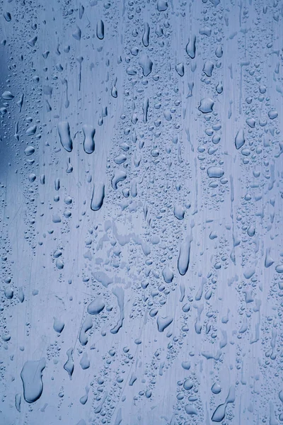 Krople Deszczu Oknie Deszczowe Dni Abstrakcyjne Tło — Zdjęcie stockowe