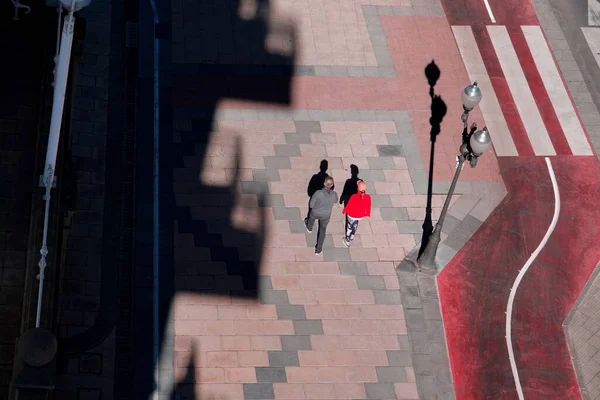 Turista Paseando Por Bilbao Ciudad España Destinos Turísticos — Foto de Stock