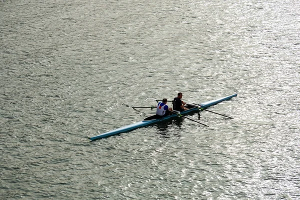 Canoe Nervion River Bilbao Basque Country Spain Travel Destinations — Stock Photo, Image