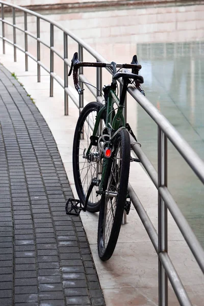 Vélo Dans Rue Mode Transport Dans Ville — Photo