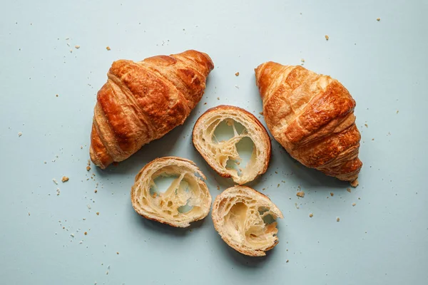 tasty croissant for breakfast, french food