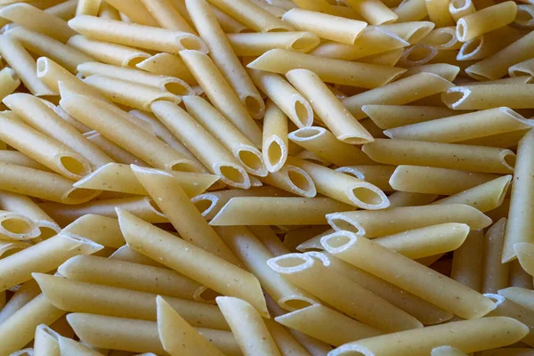 Macarrão Não Cozido Macarrão Fundo Comida Italiana — Fotografia de Stock