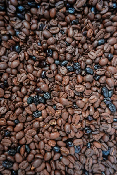 Roasted Coffee Beans Brown Background — Stock Photo, Image