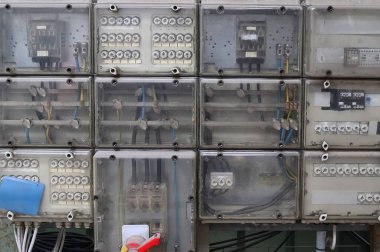 Güneşli bir günde kırsal bir ortamda, bir tarlanın önünde güzel sarı bir ayçiçeği.