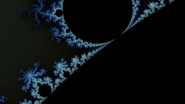 Beautiful Zoom Infinite Mathematical Mandelbrot Set Fractal — Stock Video