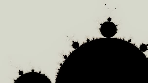 Beautiful Zoom Infinite Mathematical Mandelbrot Set Fractal — Stock Video