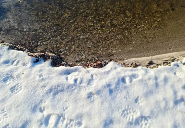날씨에 반사되어 얼어붙은 바라본다 — 스톡 사진