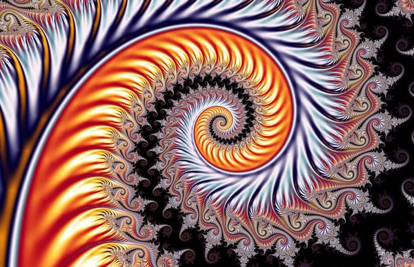Schöner Zoom Die Unendliche Mathematische Mandelbrot Menge Fraktal — Stockfoto