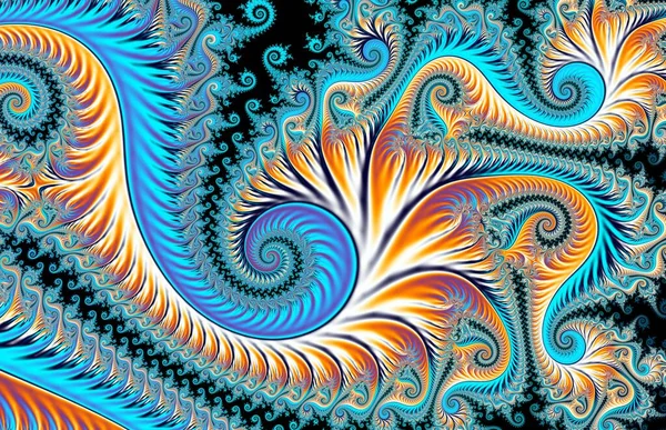 Schöner Zoom Die Unendliche Mathematische Mandelbrot Menge Fraktal — Stockfoto