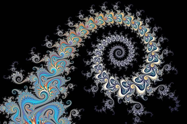 Hermoso Zoom Infinito Conjunto Mandelbrot Matemático Fractal — Foto de Stock