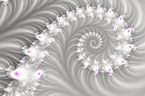 Spirale Dorée Grise Naturelle Utilisant Art Mathématique — Photo