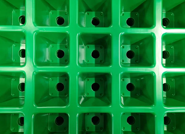 Green Plastic Planting Aid Taken — Stock Photo, Image