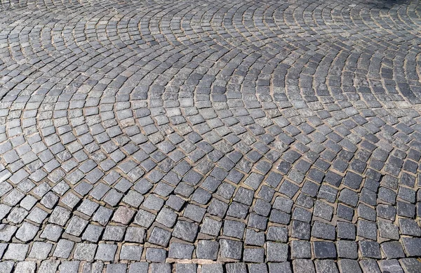 Detailed Close Old Historical Cobblestone Roads Walkways All Europe — Stock Photo, Image