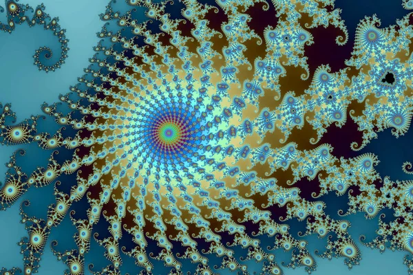 Hermoso Zoom Infinito Conjunto Mandelbrot Matemático Fractal — Foto de Stock