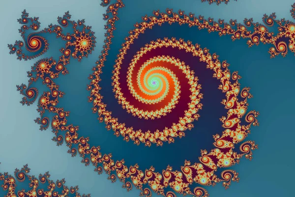 Belo Zoom Infinito Conjunto Mandelbrot Matemático Fractal — Fotografia de Stock